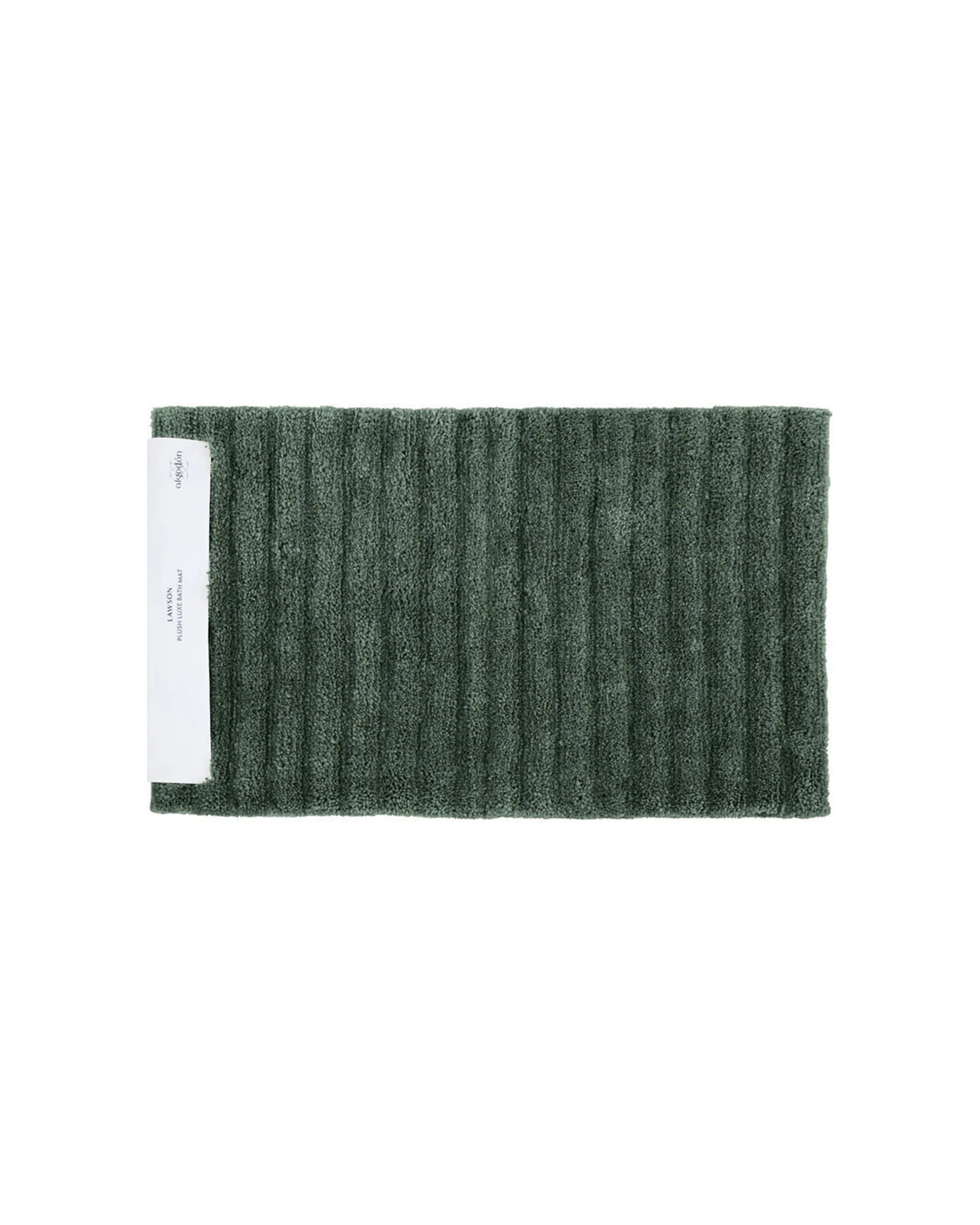 2 Algodon 2PK Lawson Plush Bath Runner Non-slip Mat 50x80cm - Green, 2 of 4