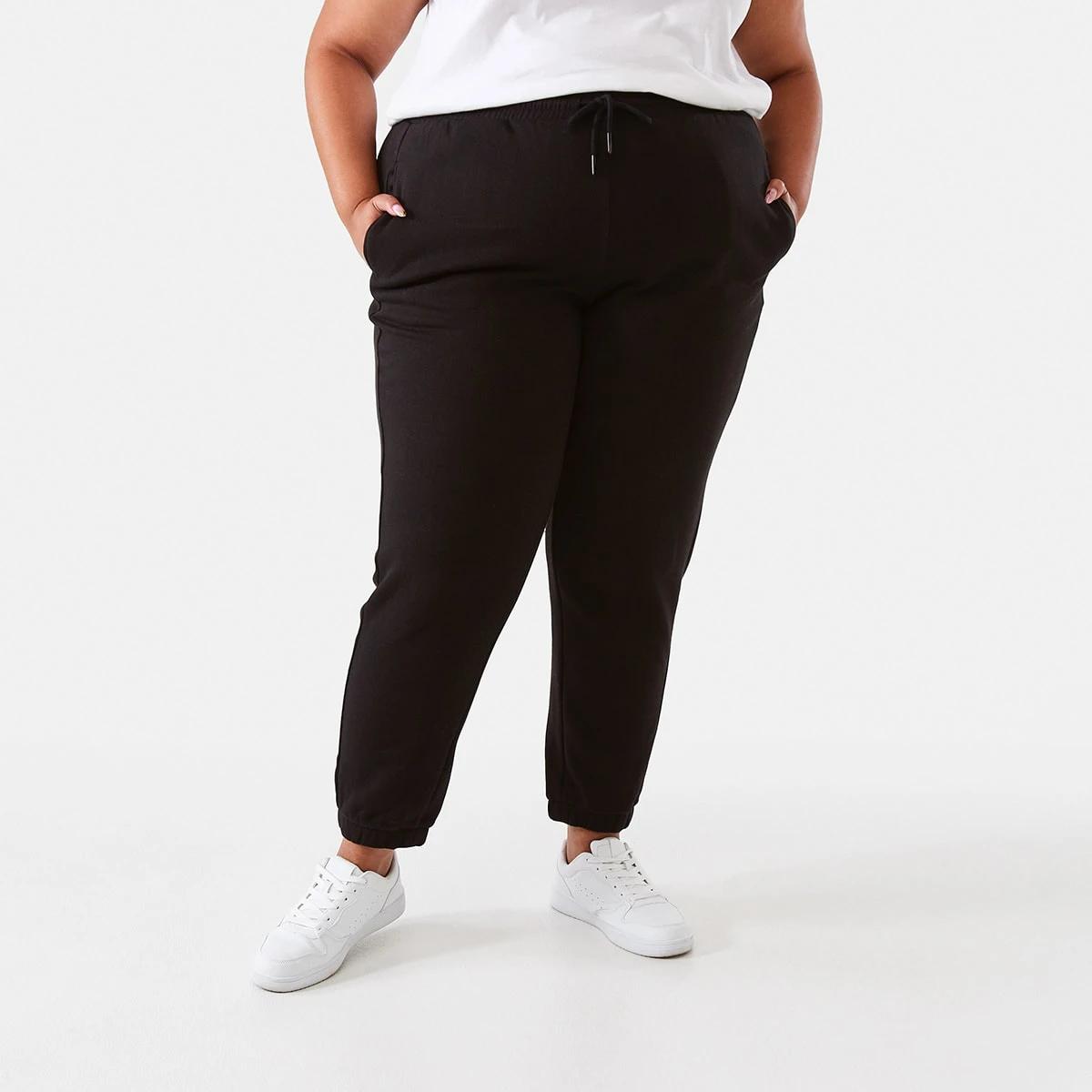 1 Curve Tracksuit Cuff Joggers Black, 1 of 5