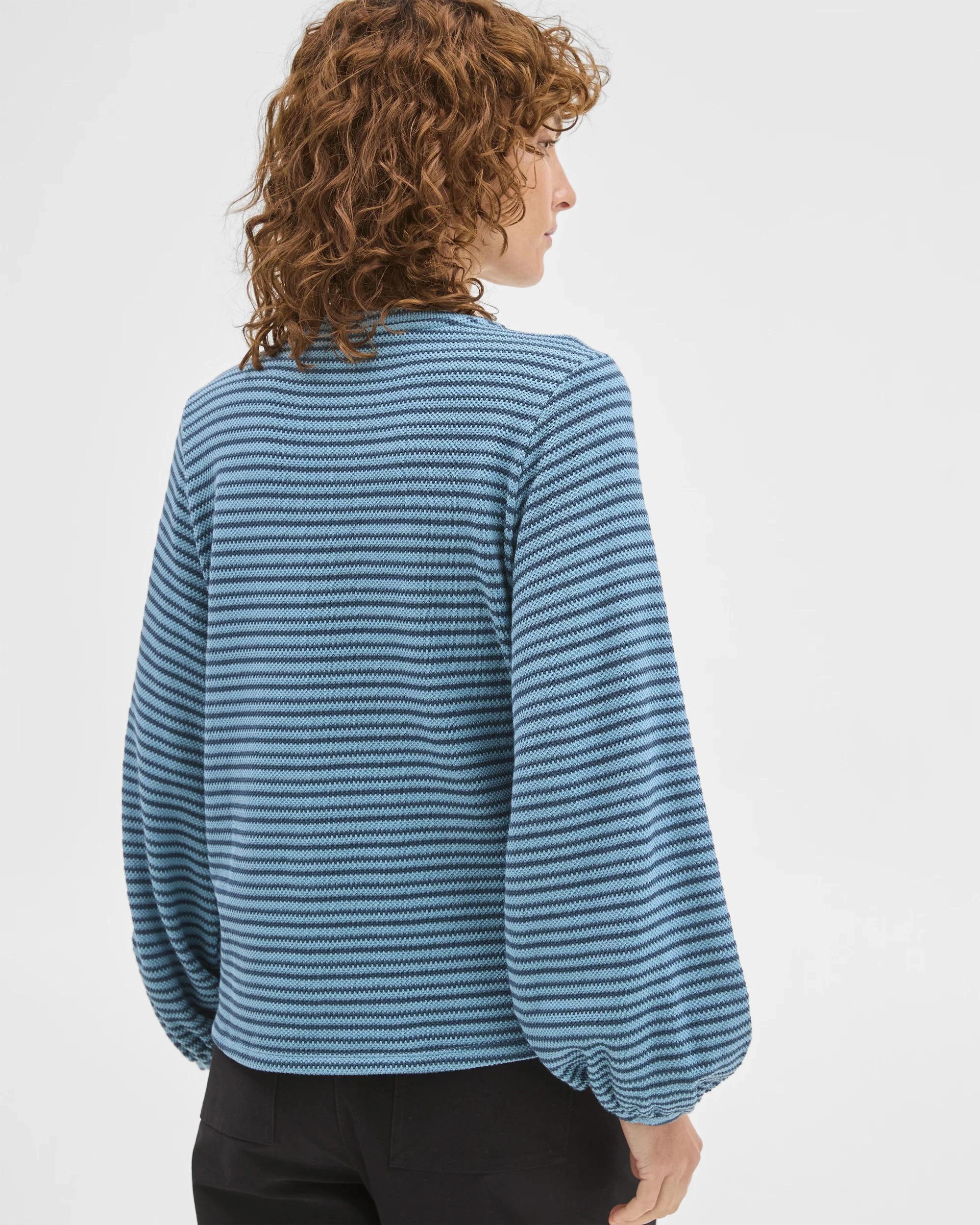 6 Target Woman Australian Cotton Long Sleeve Textured Top SEA TEAL/DARK TEAL, 6 of 6