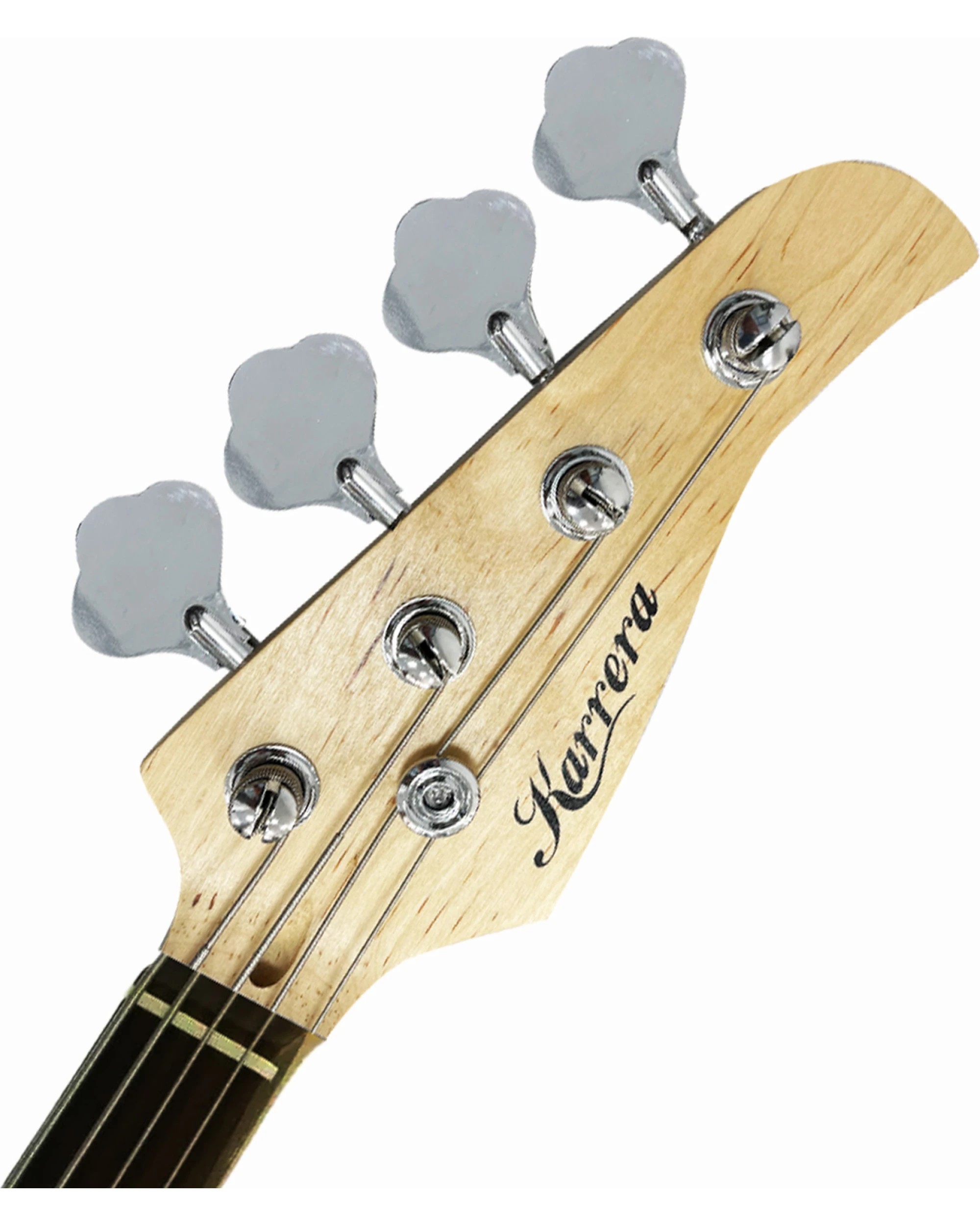 3 Karrera Electric Guitar Bass Music 4 String Instrument Full Size - Black, 3 of 6