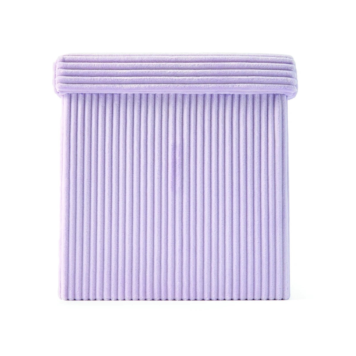 3 Square Storage Ottoman - Purple, 3 of 10