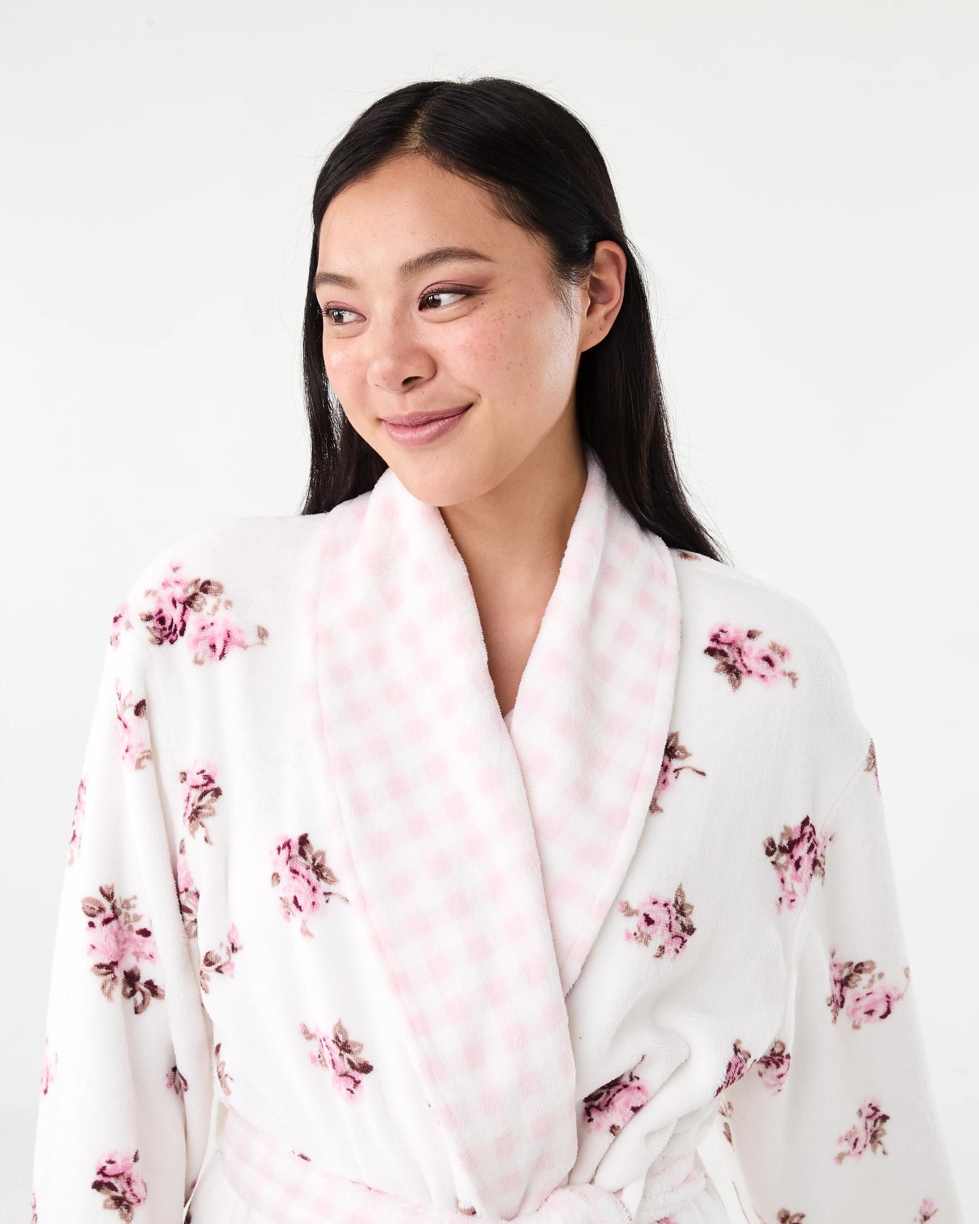 5 Reversible Printed Gown Rose Check, 5 of 9