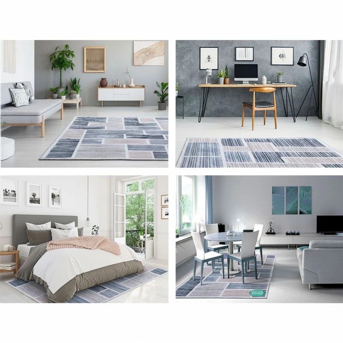 7 Artiss Floor Rug 120x170 Mat Carpet Short Pile - Multi, 7 of 7