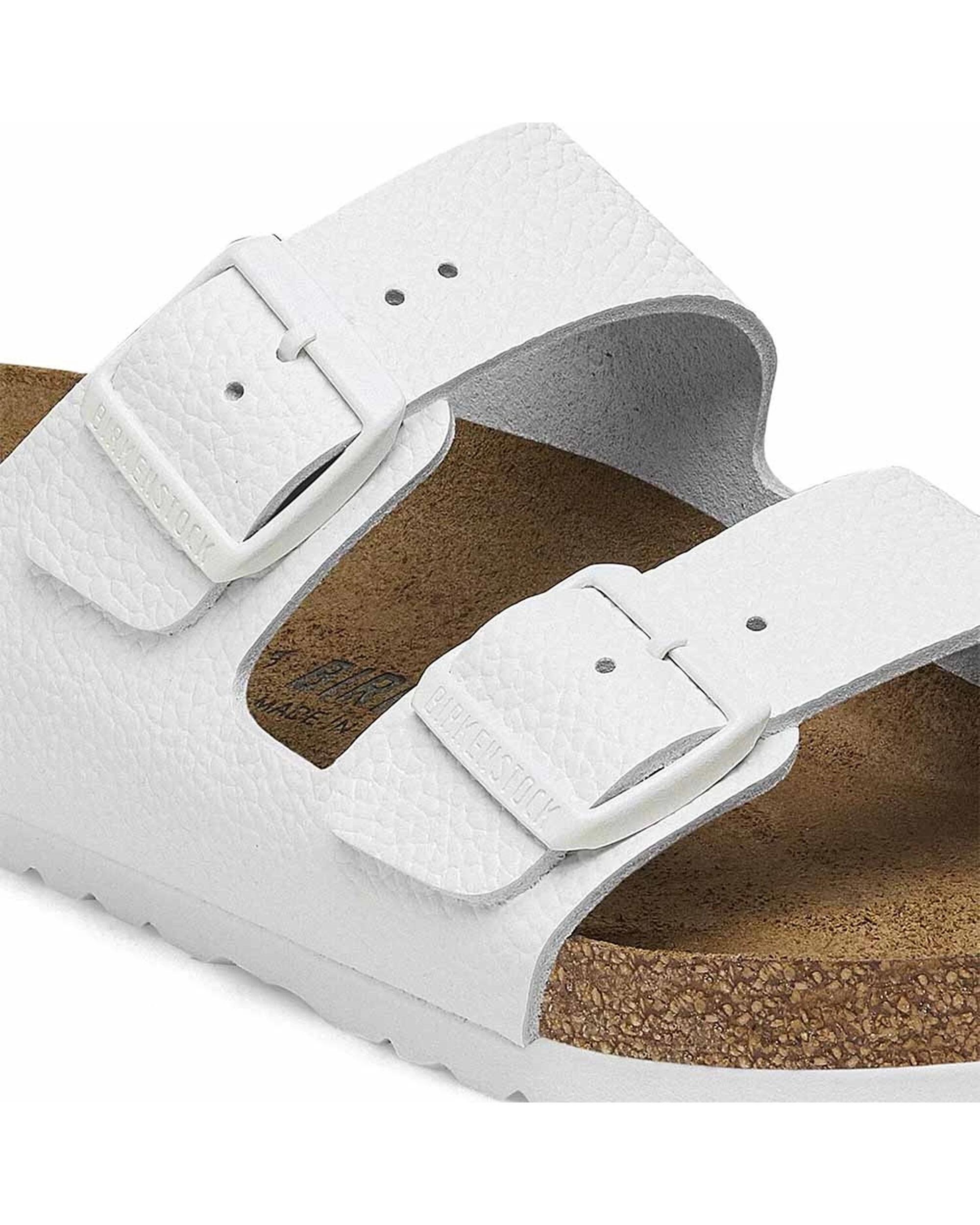 5 Birkenstock Arizona Leather Sandals Regular Width WHITE, 5 of 5