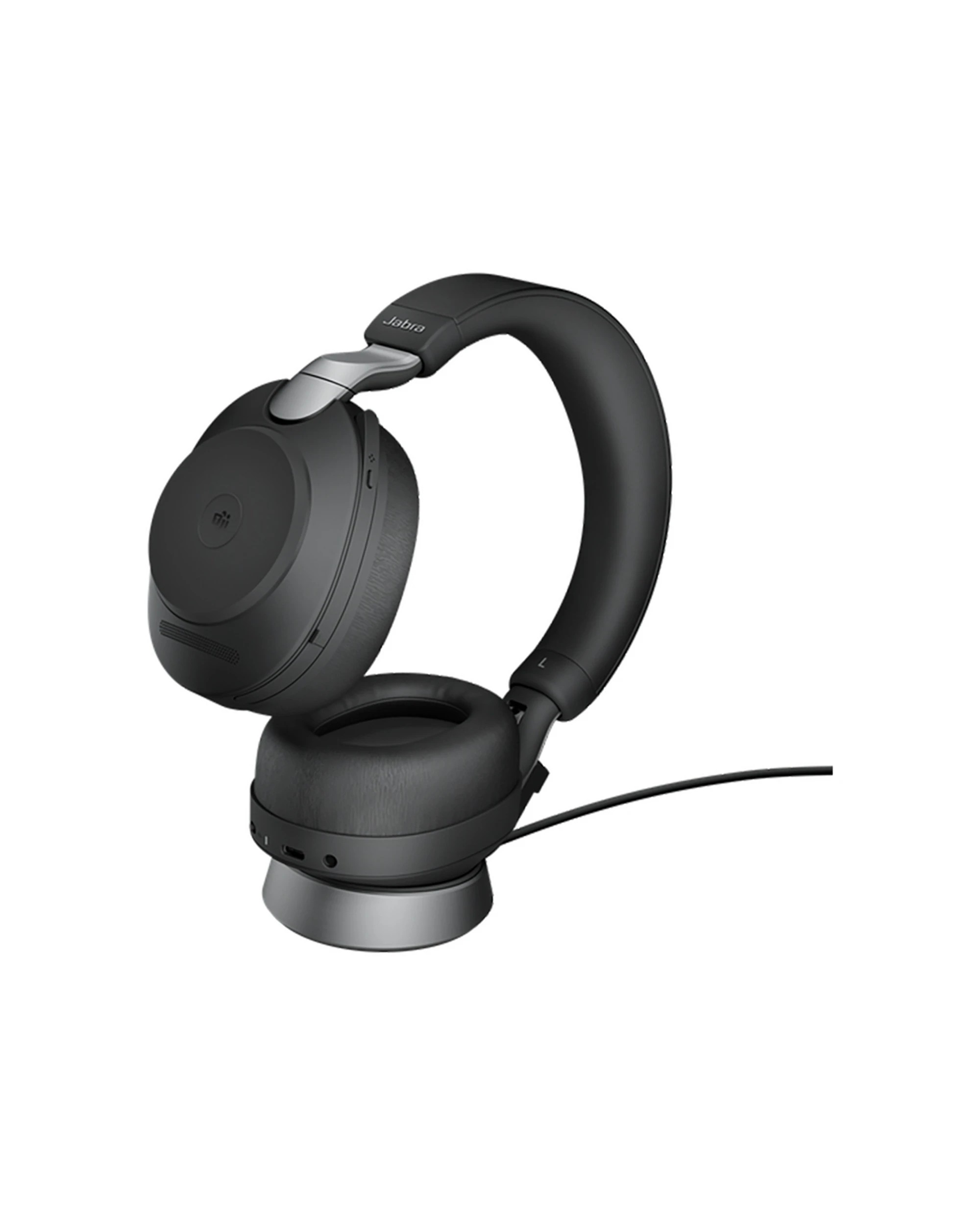 1 Jabra Wireless Evolve2 85 Ms Stereo Bluetooth Headset Charging Stand ANC - Black, 1 of 4