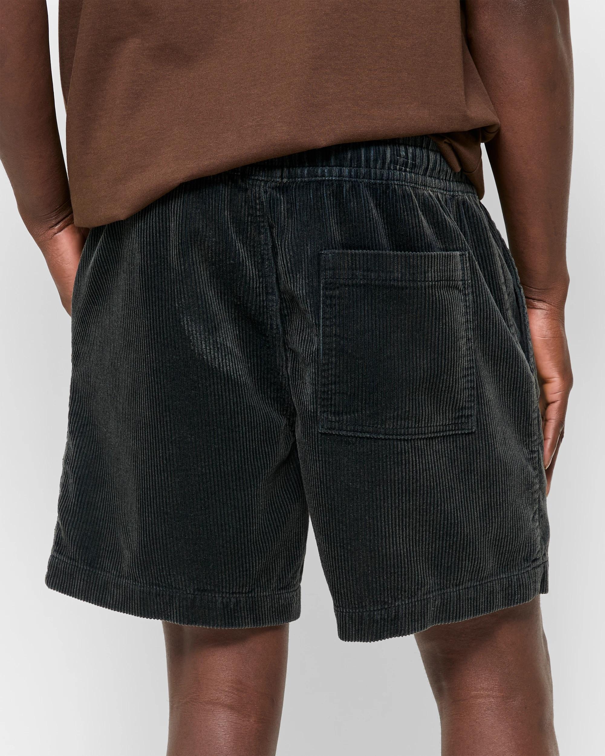 4 Washed Cord Shorts -  Commons WASHED BLACK, 4 of 5