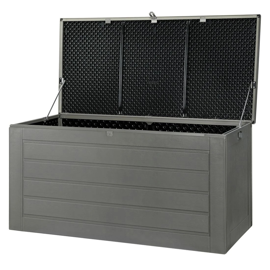 1 Gardeon Outdoor Storage Box 680L Container Lockable Garden Bench Tool Shed - Black, 1 of 7