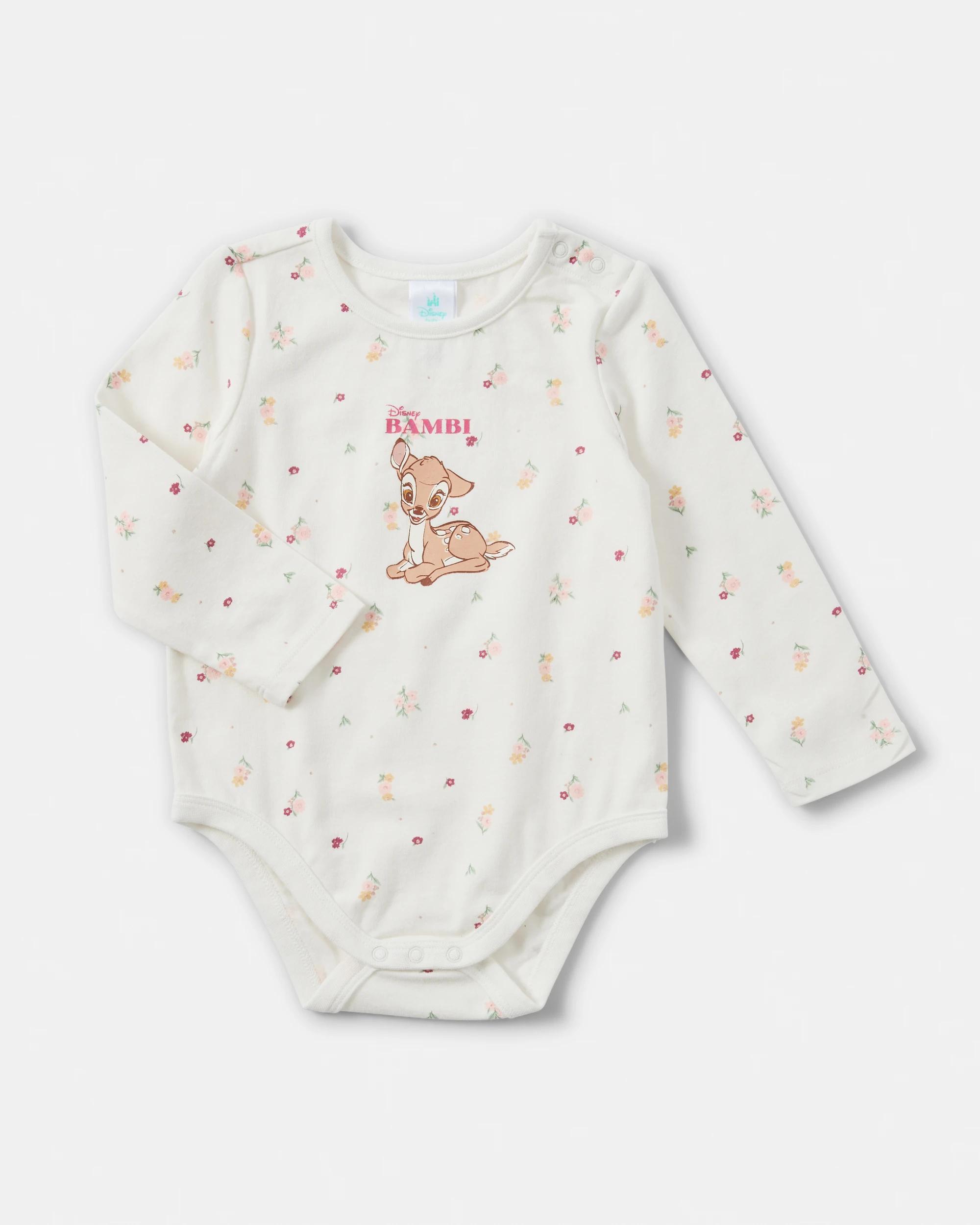 1 Bambi License Long Sleeve Print Bodysuit Bambi, 1 of 3