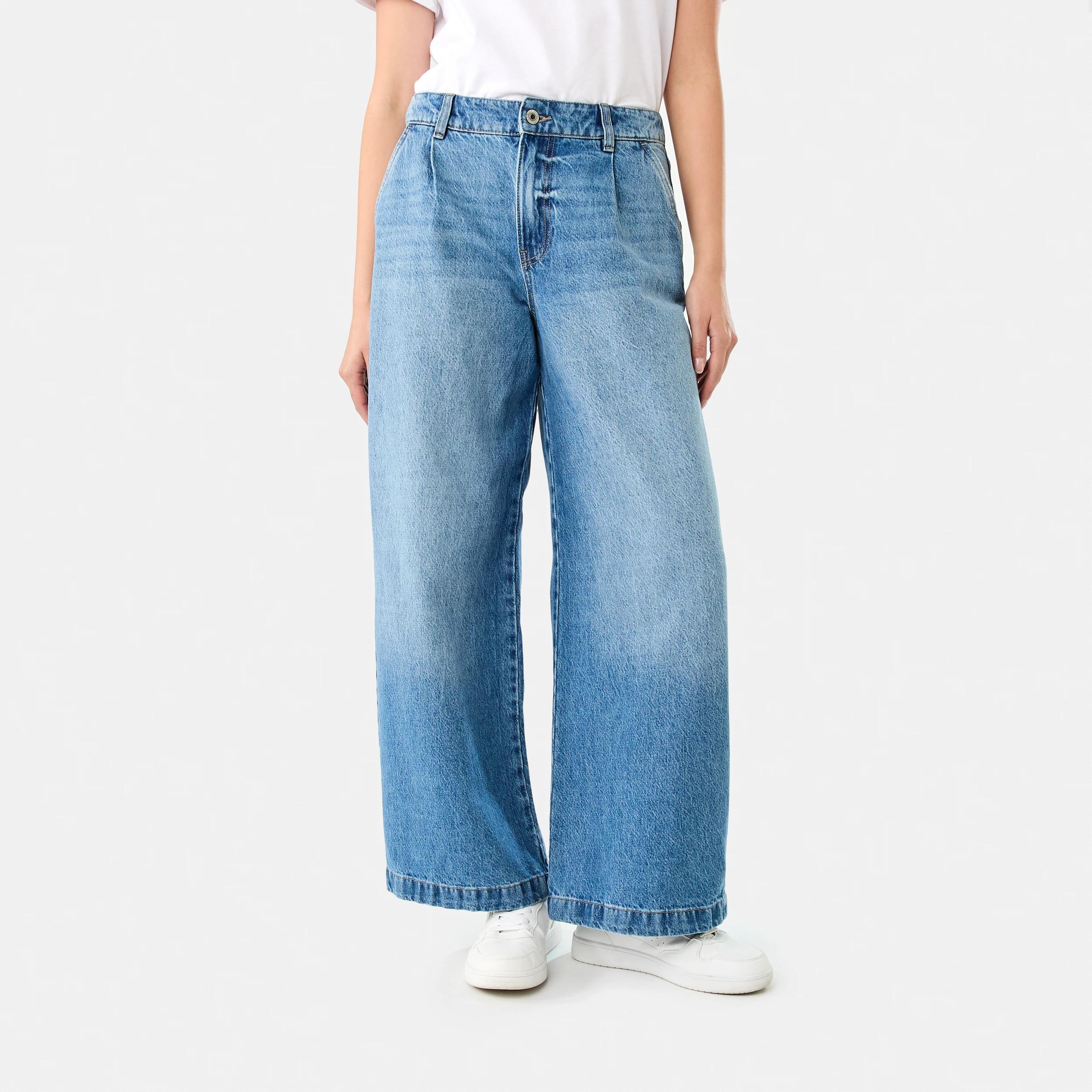 1 Pleat Front Jeans MID WASH, 1 of 9