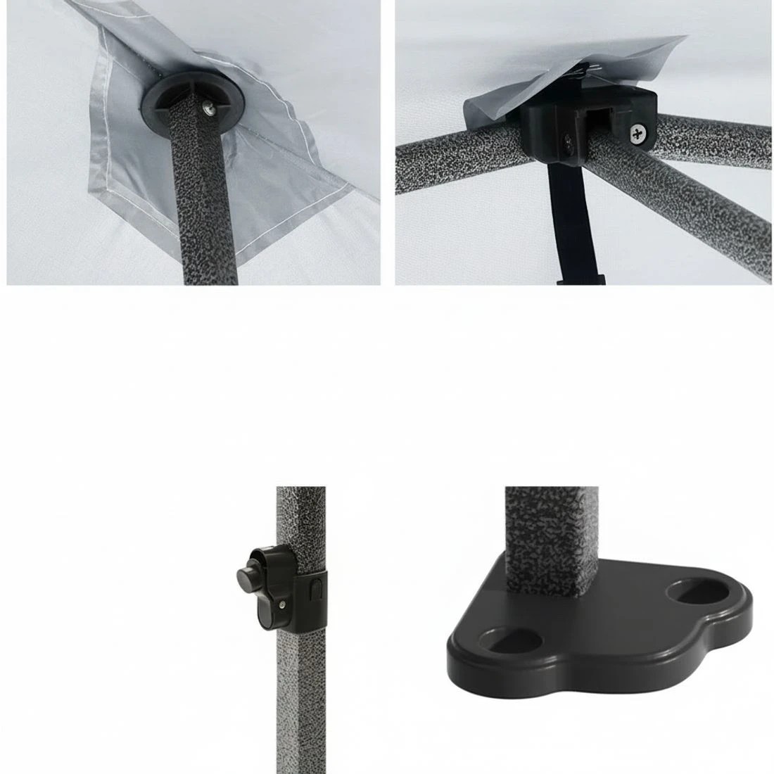 4 Instahut Gazebo 3x3 Pop Up Marquee Folding Tent Wedding Gazebos Camping Outdoor Shade Canopy - White, 4 of 8