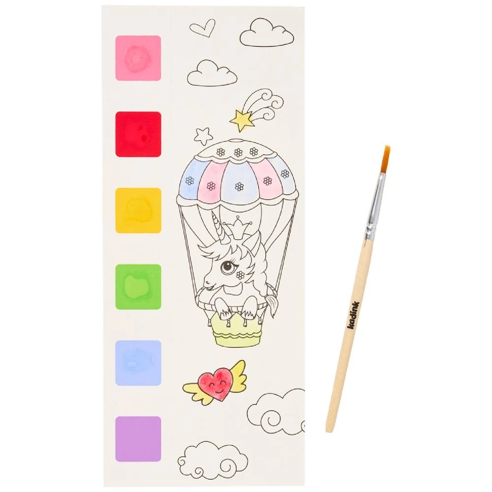 6 Kadink Water Colour Painting Book Unicorn, 6 of 6