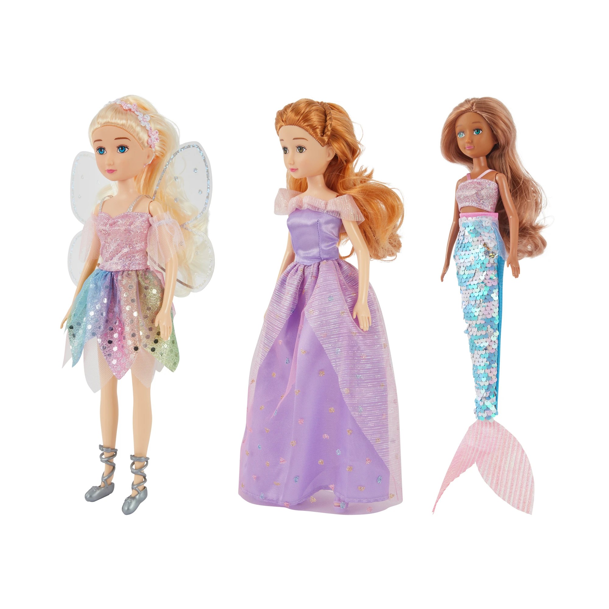 1 3 Piece Fashion Fantasy Dolls, 1 of 9