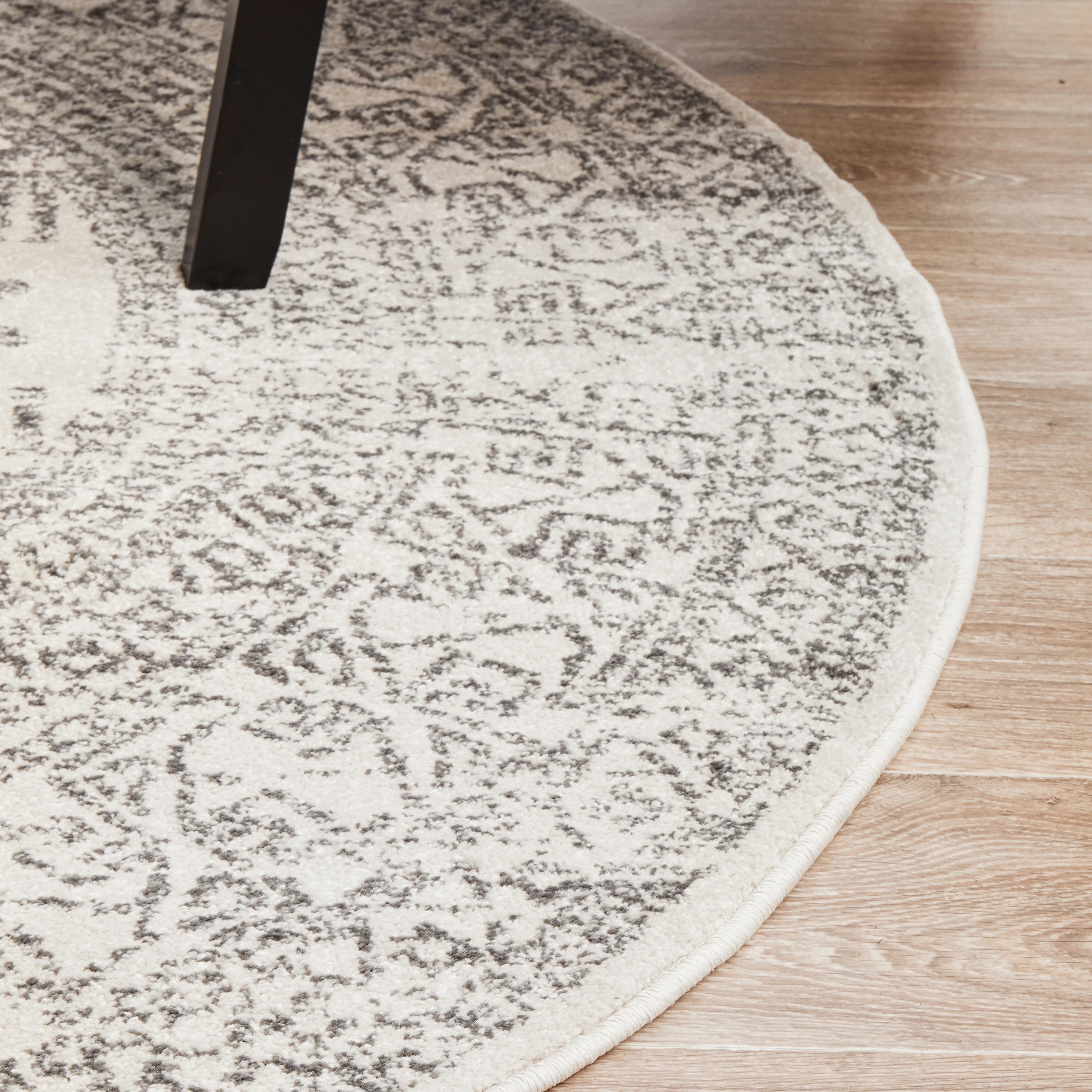 6 Common Ground Rugs Lustre Addison 150x150cm - Small Round Rug - Natural, 6 of 8