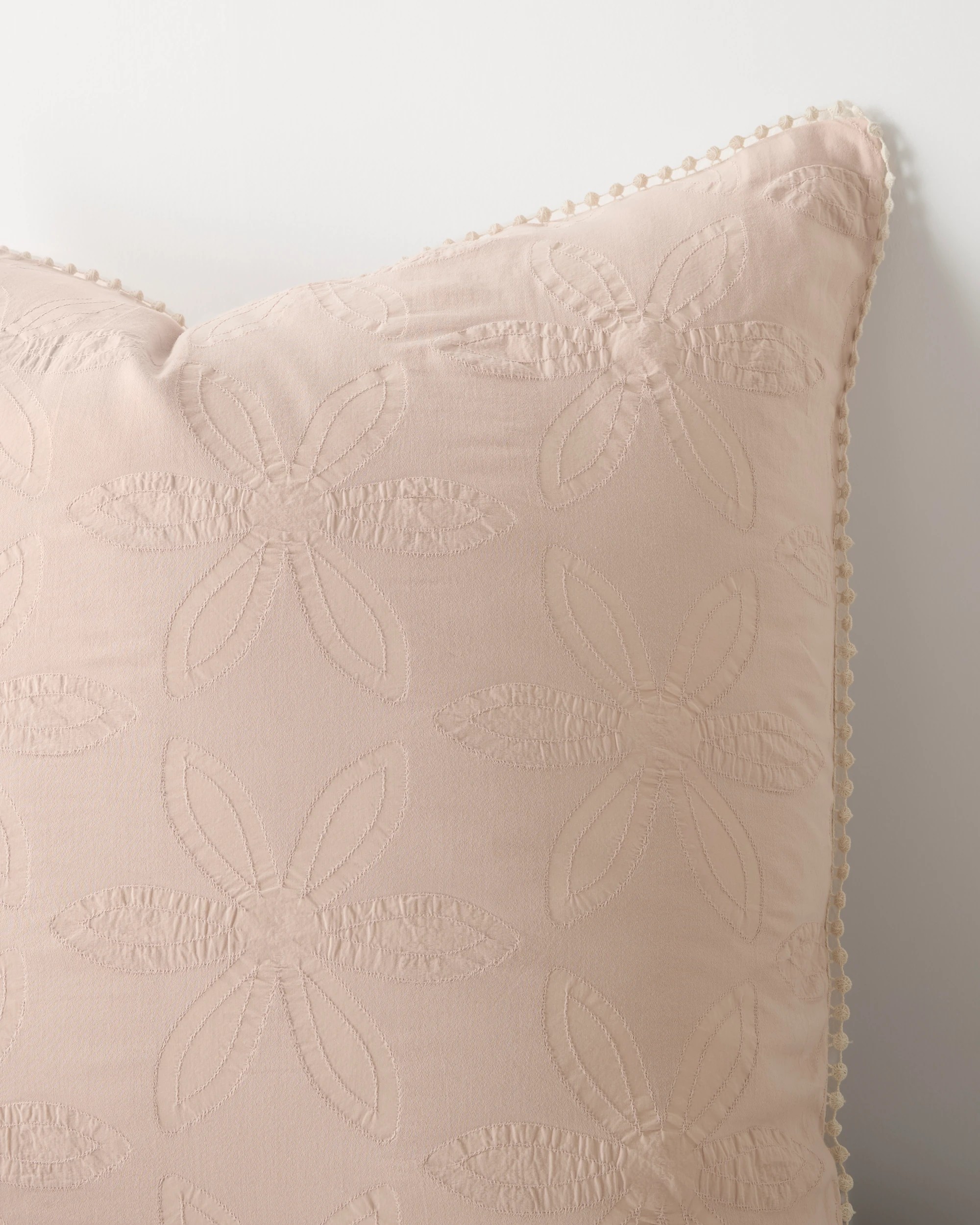 2 Target Zarah Textured Floral Australian Cotton European Pillowcase - One Size - Pink, 2 of 2
