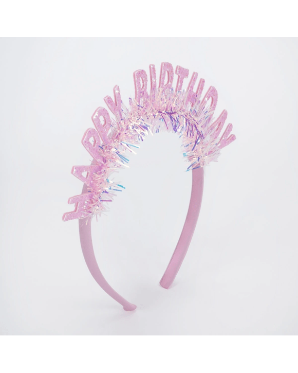 Happy Birthday Headband - Pink