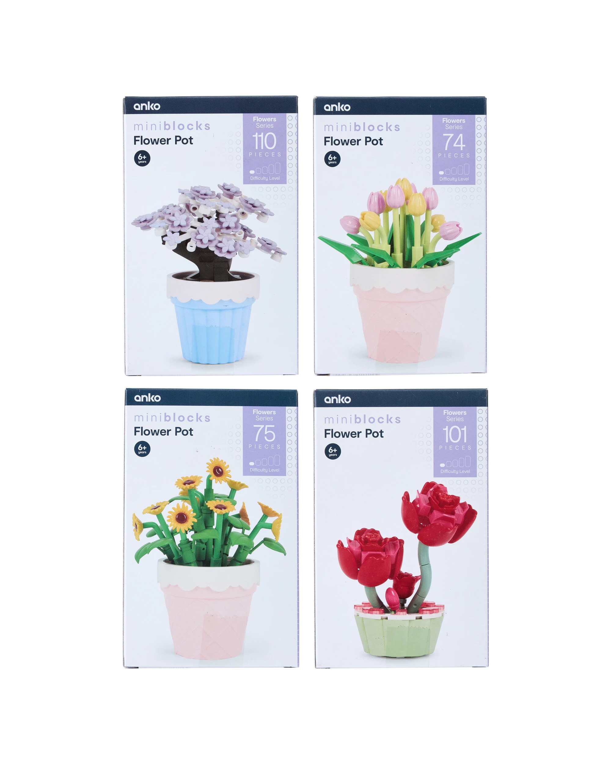1 Mini Blocks Flower Series: Flower Pot - Assorted, 1 of 5