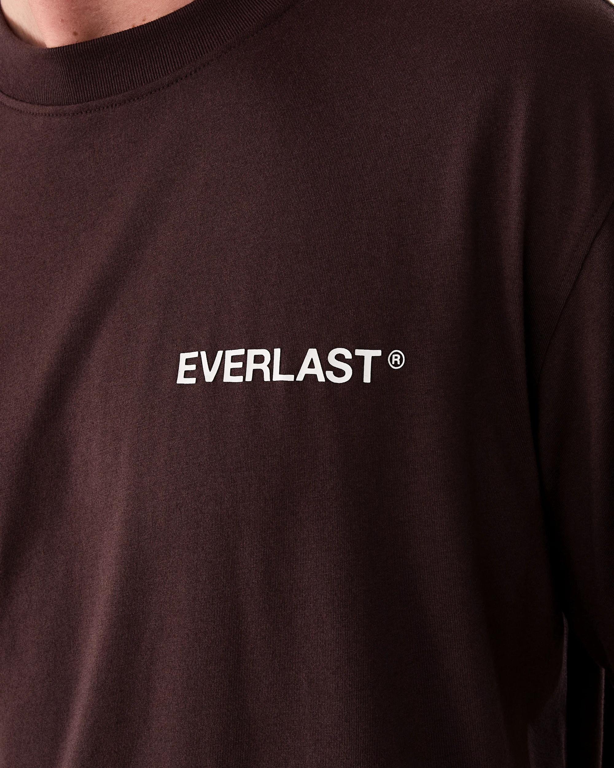 5 Everlast Mens Athletic Division Crew Neck T-shirt Choc Brown, 5 of 7