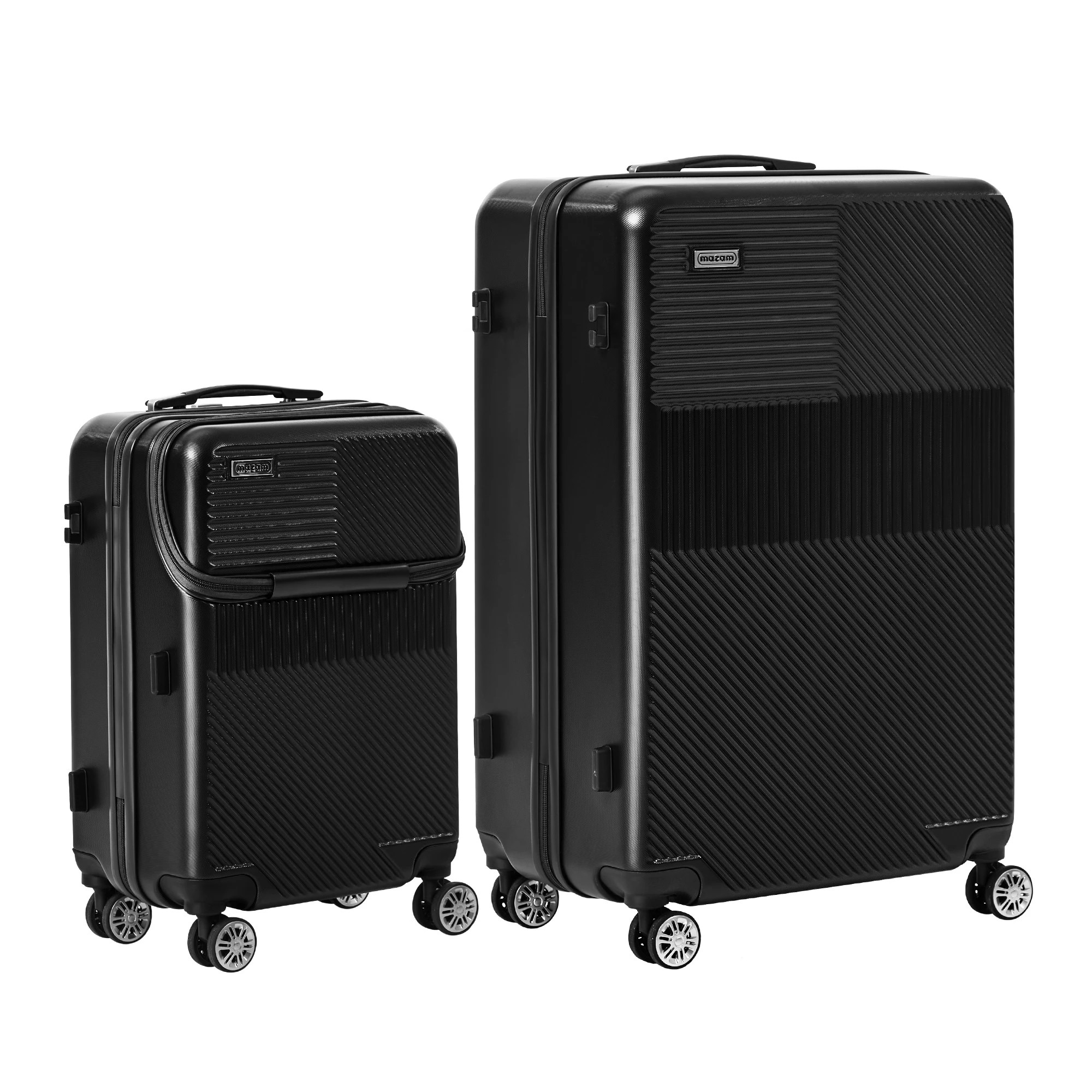 5 Mazam 2PCS Luggage Suitcase Trolley Set TSA Carry On Hard Case - Black, 5 of 9