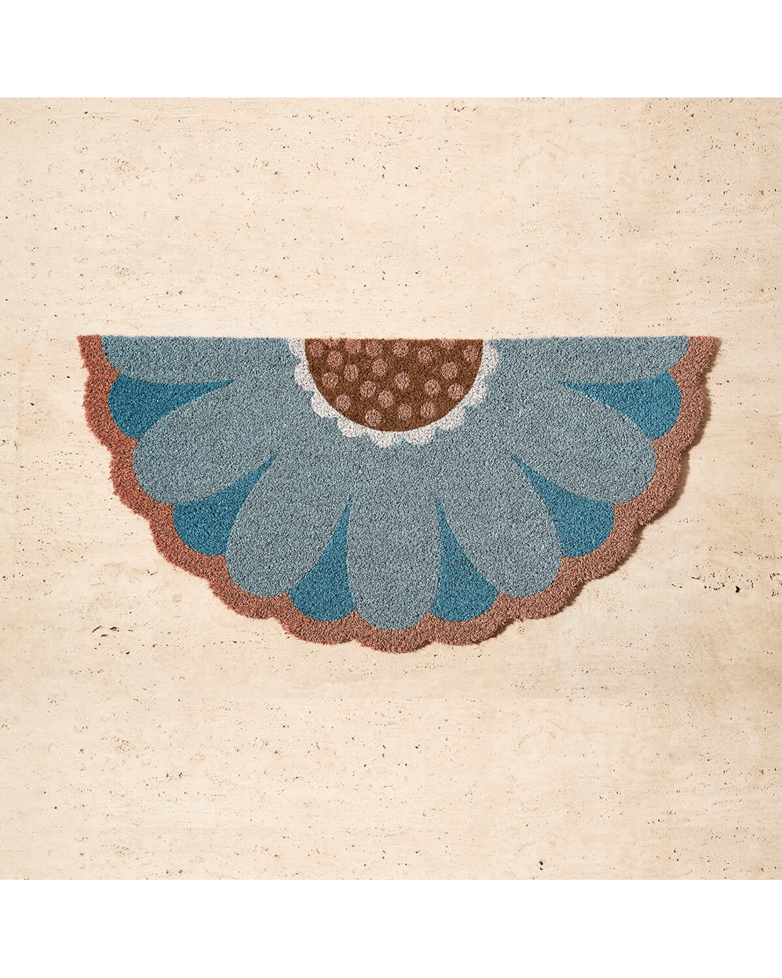 2 Floral Semicircle Door Mat - 81cm x 40.5cm, 2 of 5