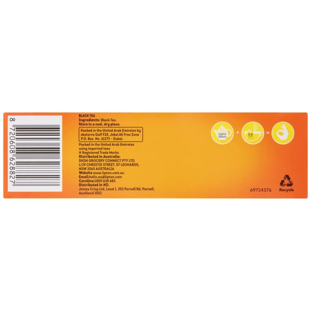 3 Lipton Quality Black Tea Bags 25 Pack, 3 of 3