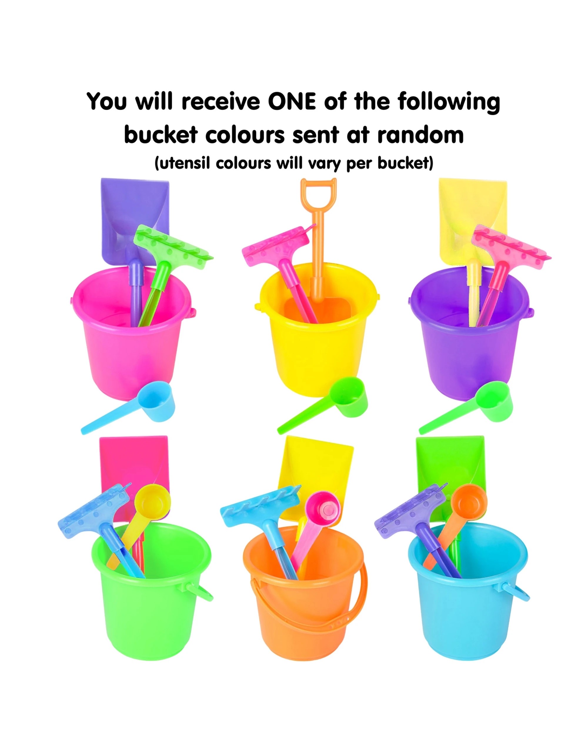 1 RI Novelty Mini Beach Bucket Set Assorted - Assorted, 1 of 1
