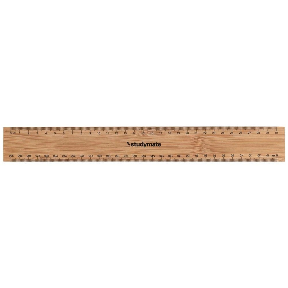 1 Studymate Bamboo Ruler 30cm, 1 of 3