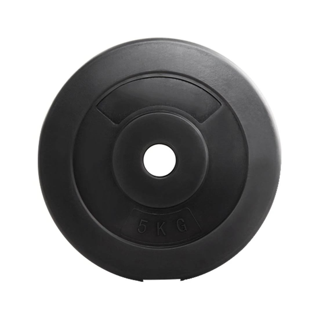 3 Everfit Weight Plates Standard 2X 5kg Barbell Plate Weight - Black, 3 of 6