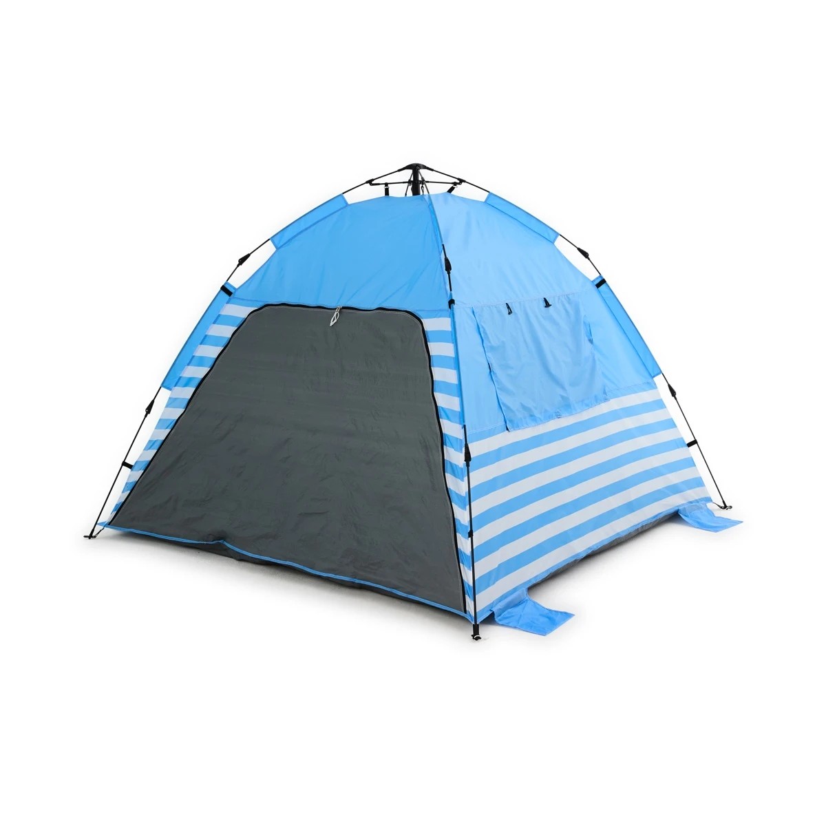 4 Instant Beach Tent - Blue and White, 4 of 10
