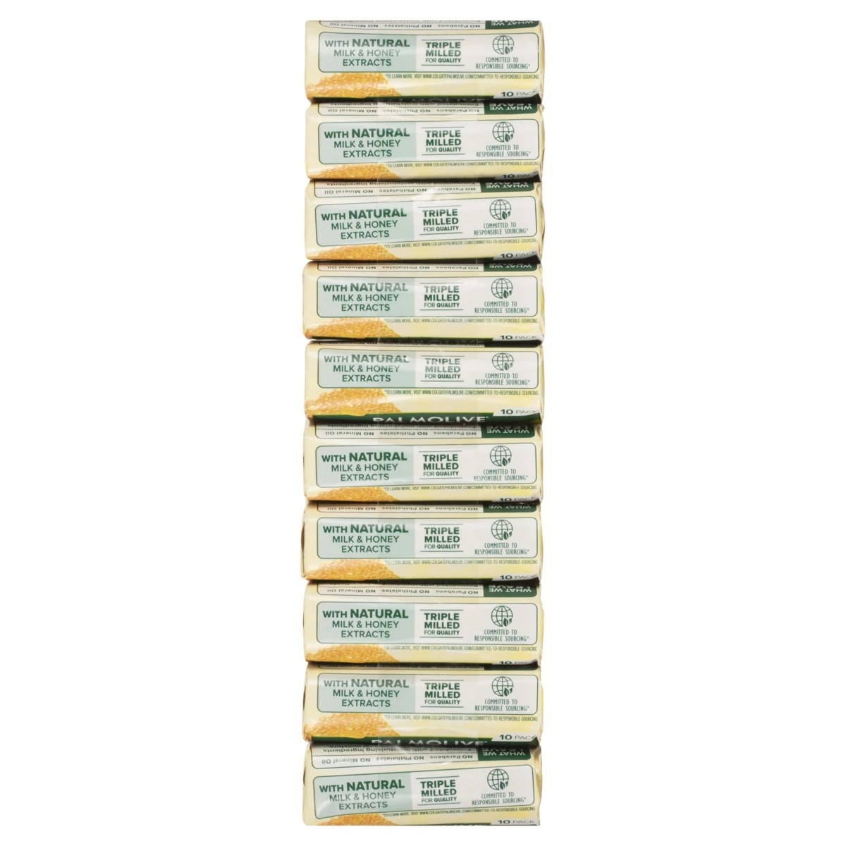4 Palmolive 10 Pack Naturals Moisture Care Bar Soap 90g - Milk & Honey, 4 of 10