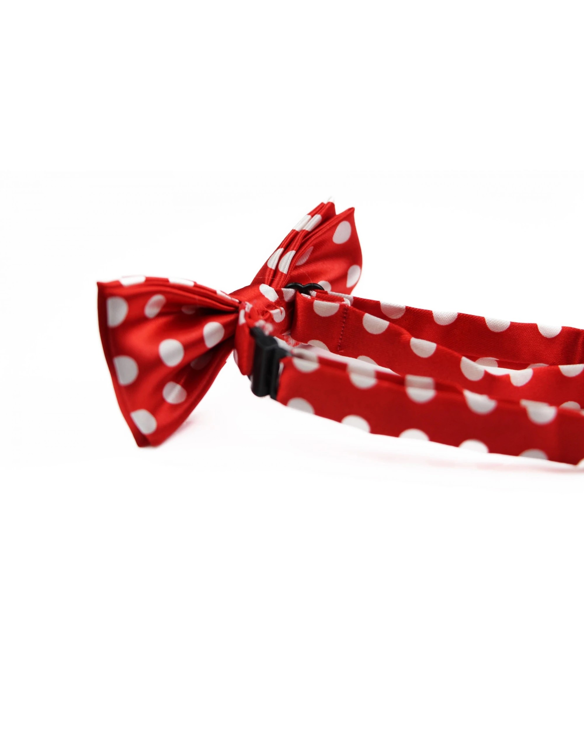 2 Zasel Boys Red With White Large Polka Dots Patterned Bow Tie - Multi, 2 of 6