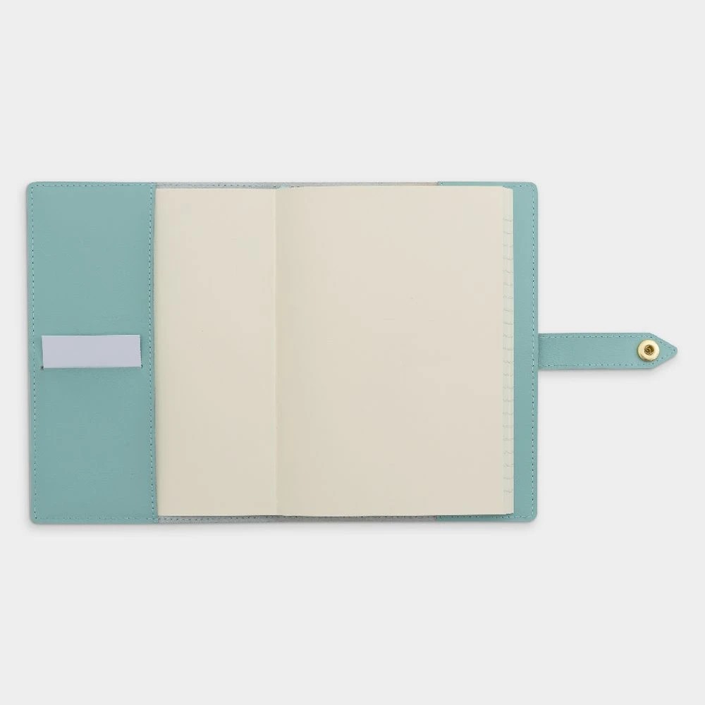 4 Otto B6 Leather-grain Journal 192 Page Teal, 4 of 4