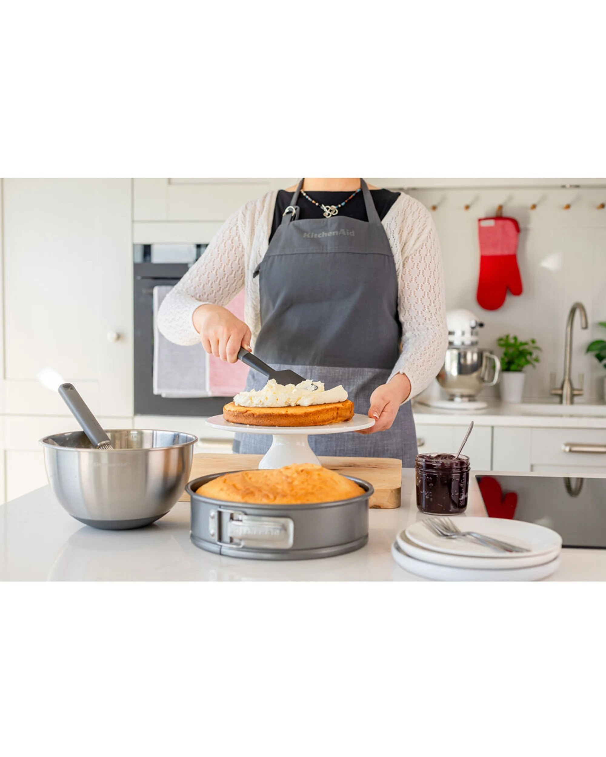 4 KitchenAid Classic Nylon Scraper Spatula Turner 2PK Kitchen Utensil - Grey, 4 of 6