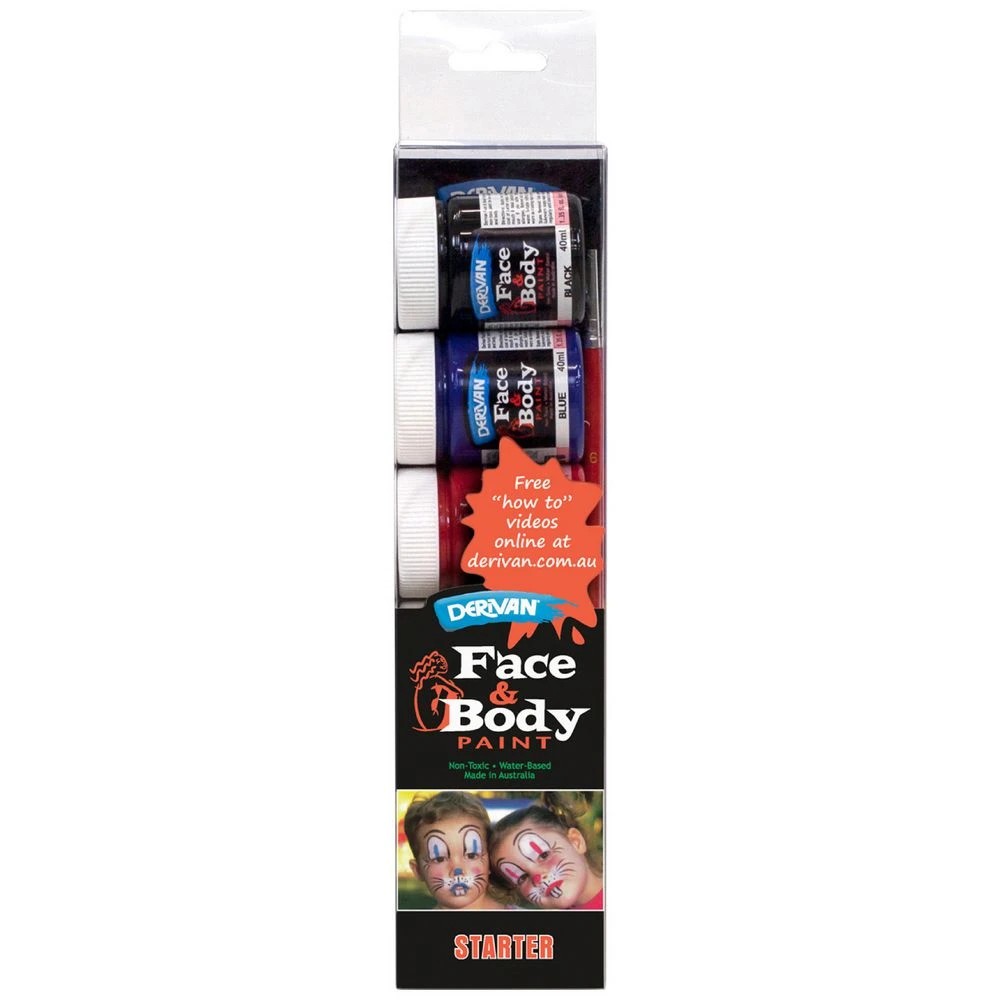 1 Derivan Face Paint Starter Set, 1 of 1
