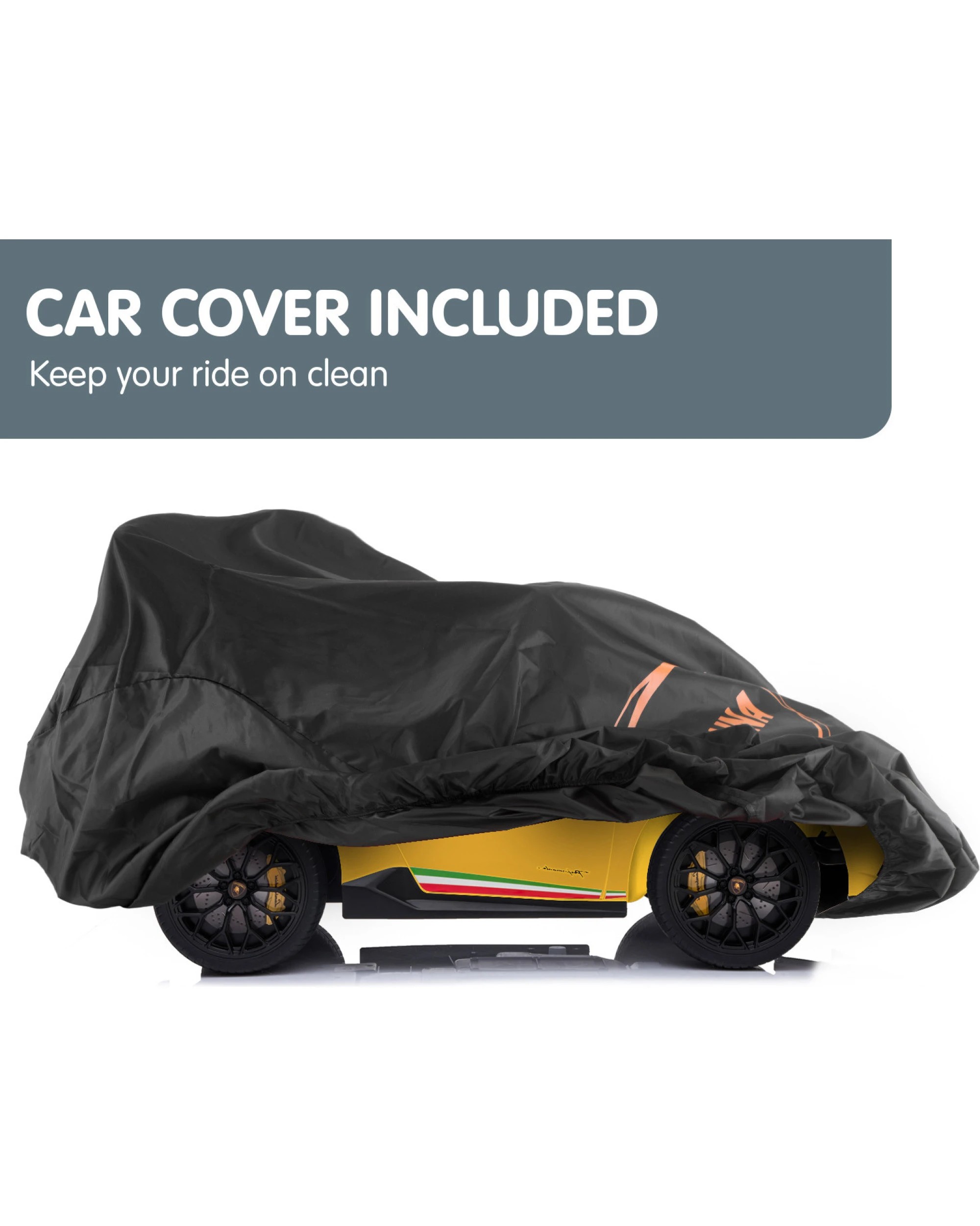 6 Kahuna Lamborghini Performante Kids Electric Ride On Car - Yellow, 6 of 10