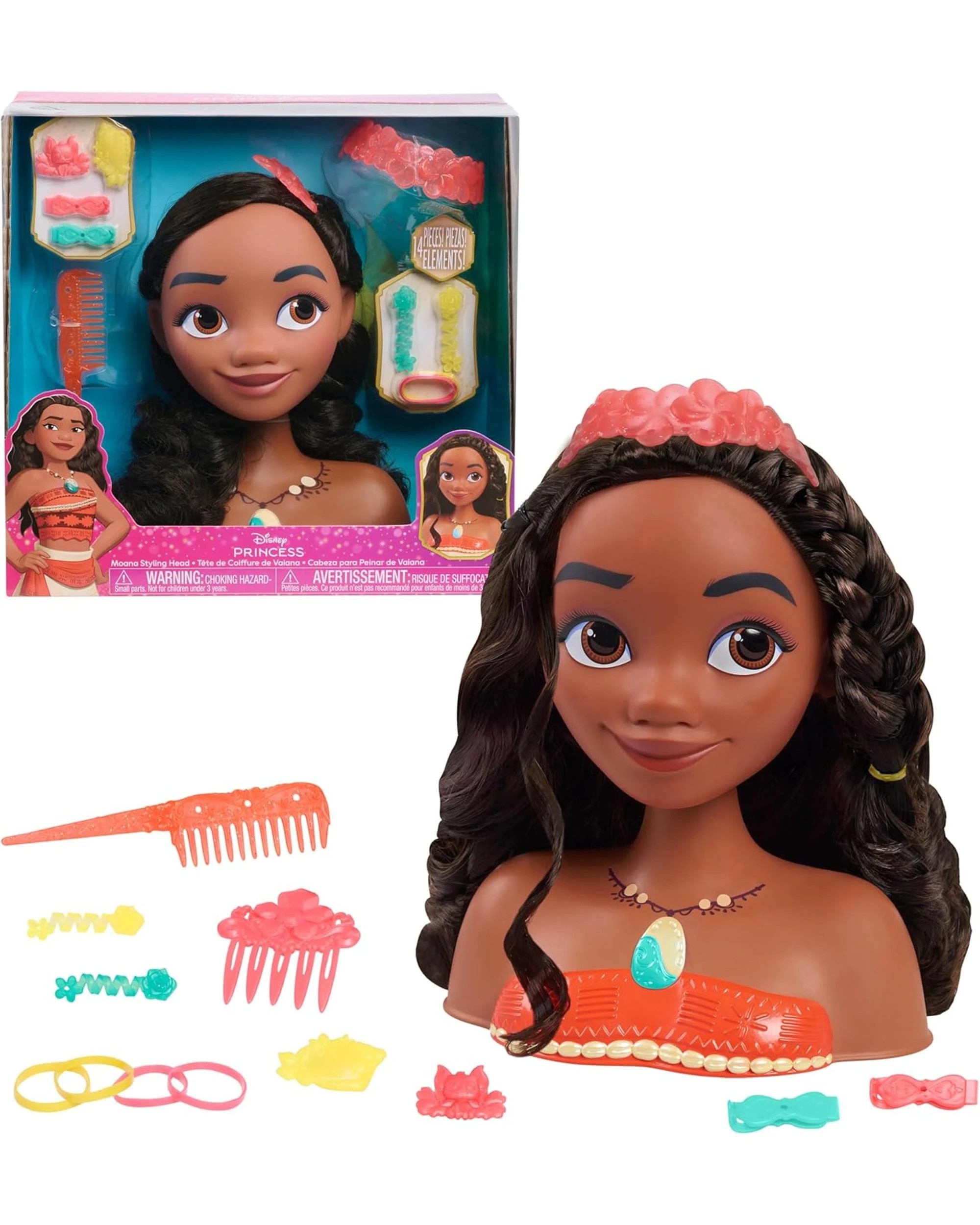 1 Disney Princess Moana Styling Head, 1 of 6