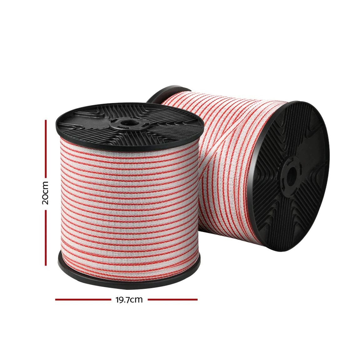 2 Giantz Electric Fence Poly Tape 400M Insulator - Multi, 2 of 6