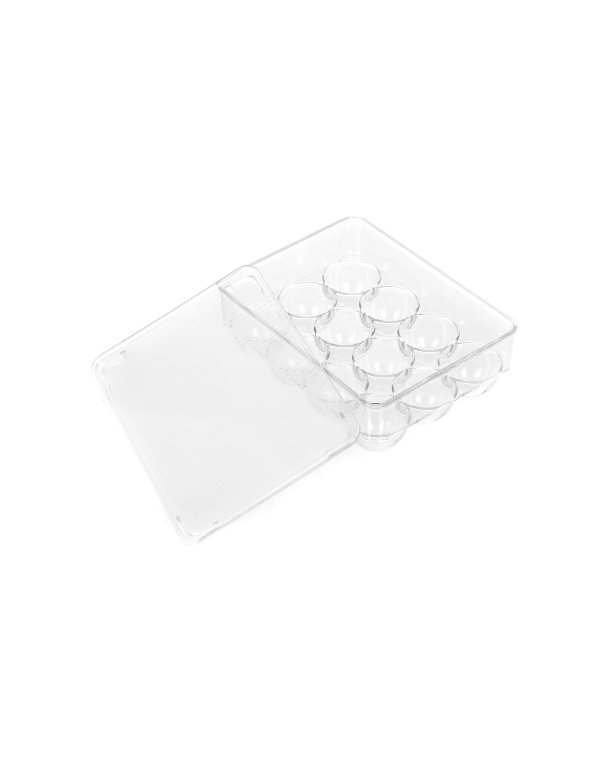 2 Boxsweden 2pc Crystal 12 Egg Storage Container Refrigerator Safe - Clear, 2 of 4
