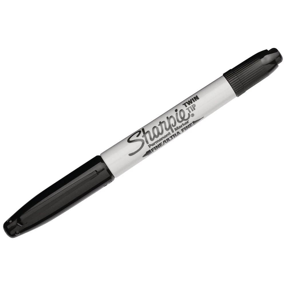 5 Sharpie Twin Tip Permanent Markers Black 12 Pack, 5 of 6