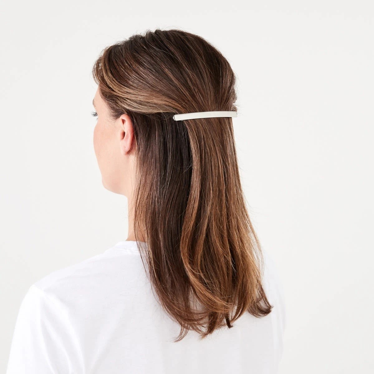 3 3 Pack Silver Tone Bow Barrette Hair Clips, 3 of 4