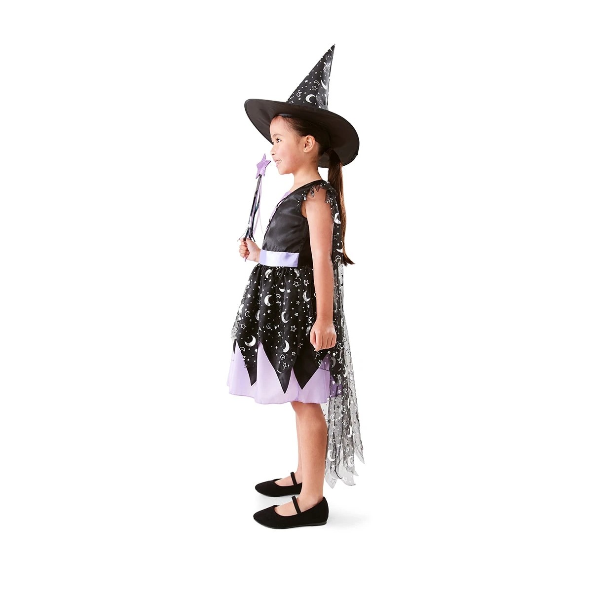 3 3 Piece Deluxe Star Witch Costume - Ages 4-6, 3 of 10