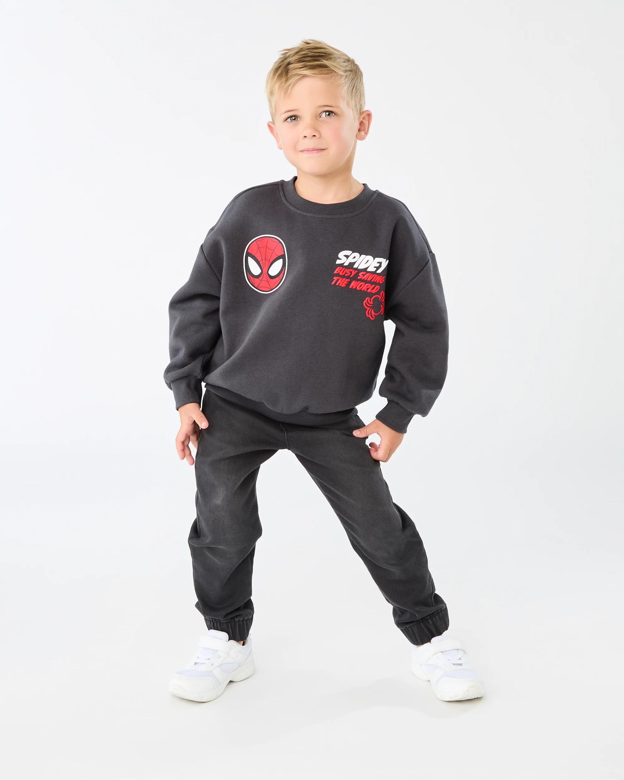 7 Spider-Man License Print Crew Neck Sweatshirt Spiderman, 7 of 8