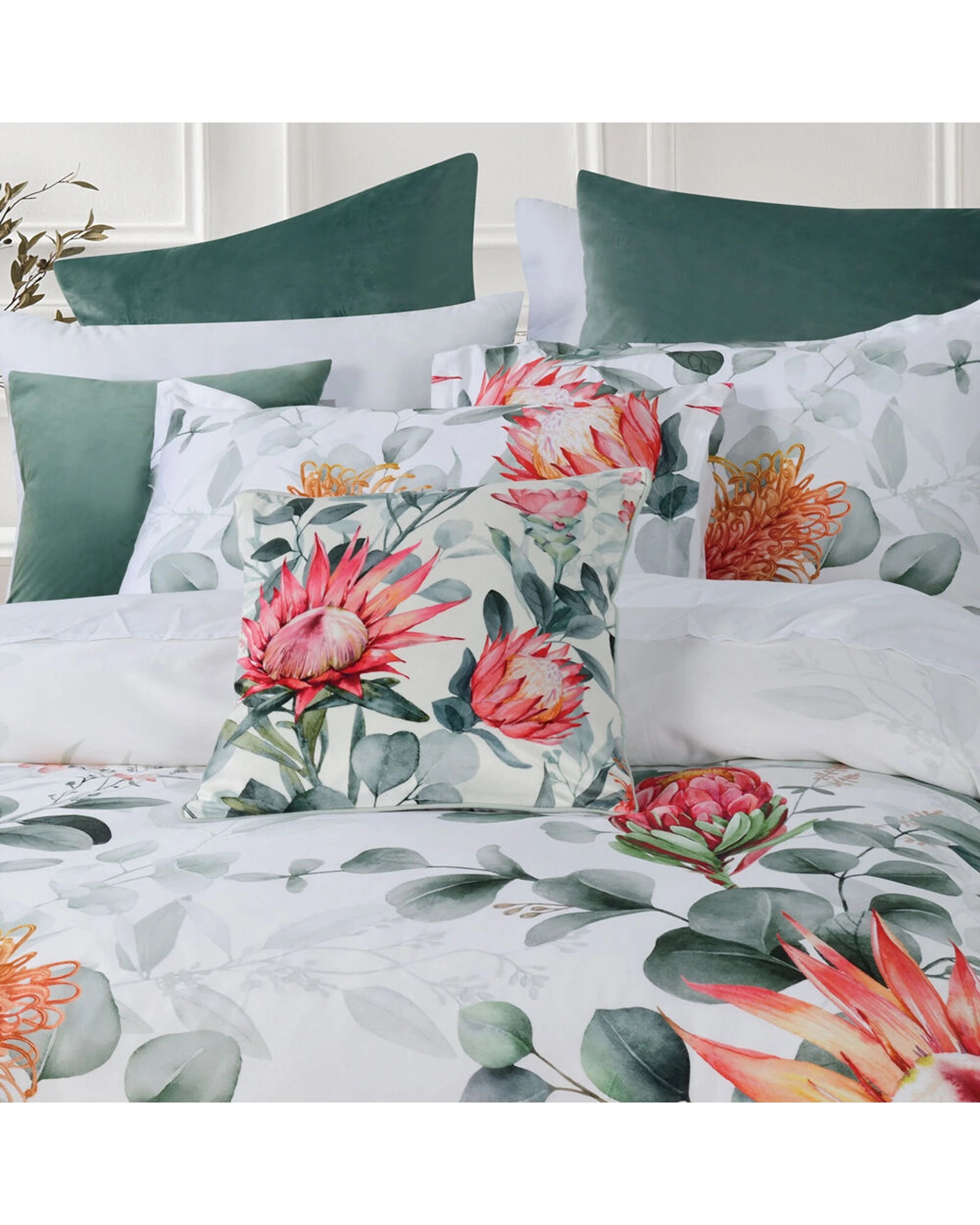2 Bianca Wellingrove Super King Cotton Sateen Quilt Cover & Pillowcase Set - White, 2 of 4