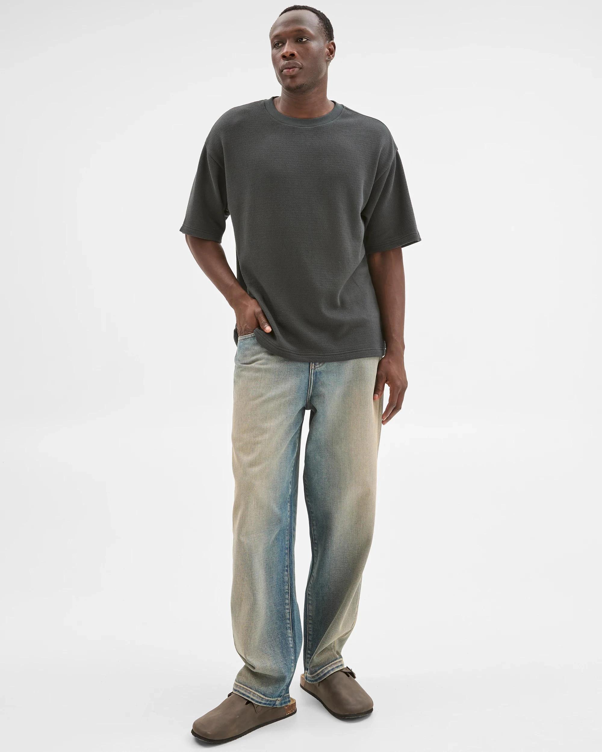 1 Commons Australian Cotton Heavyweight Oversized T-Shirt BLACK, 1 of 6