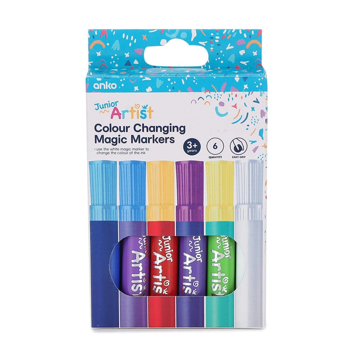 1 6 Pack Colour Changing Magic Markers, 1 of 6