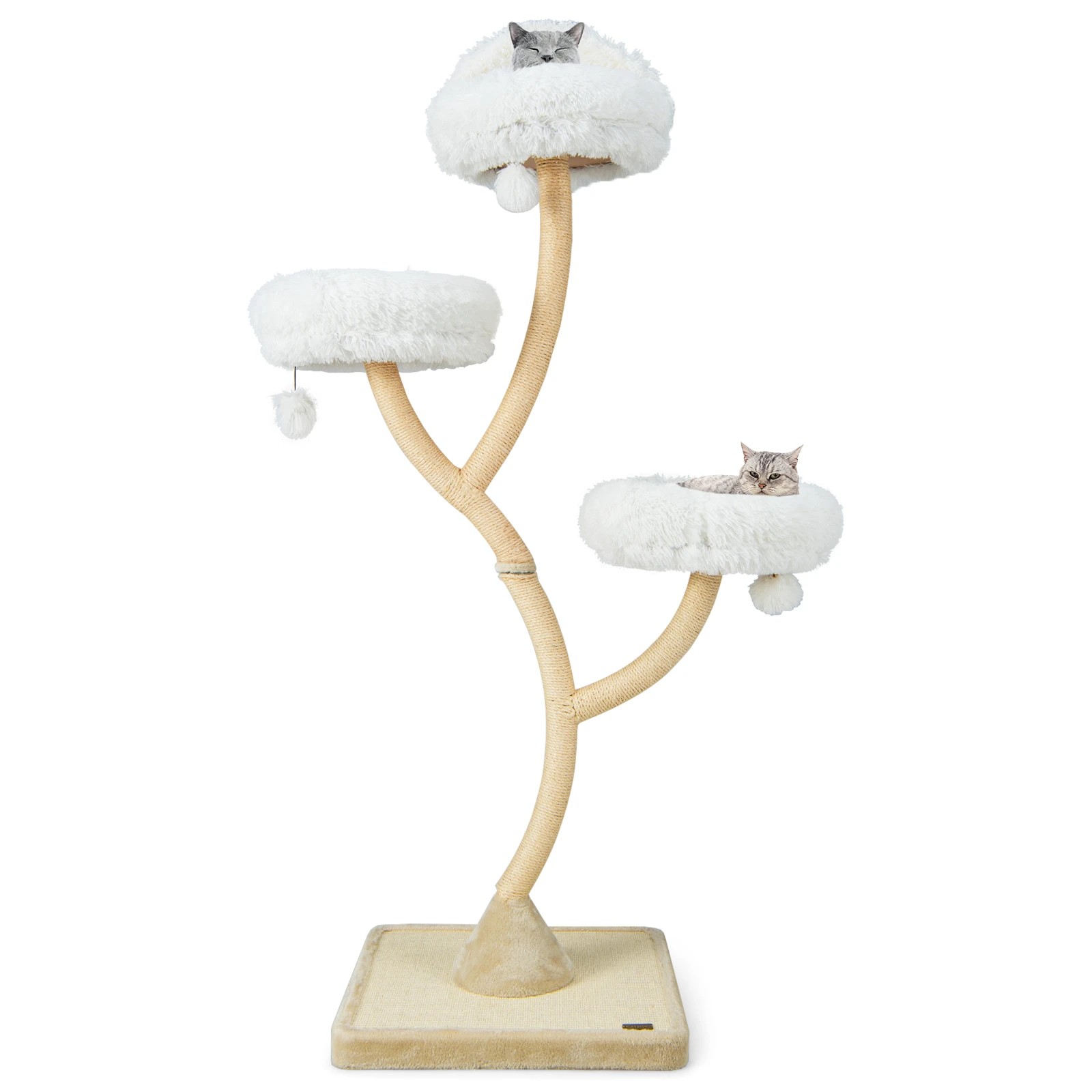 4 Costway 1.78M Metal Cat Tree Kitten Climbing Activity Tower, 4 of 5