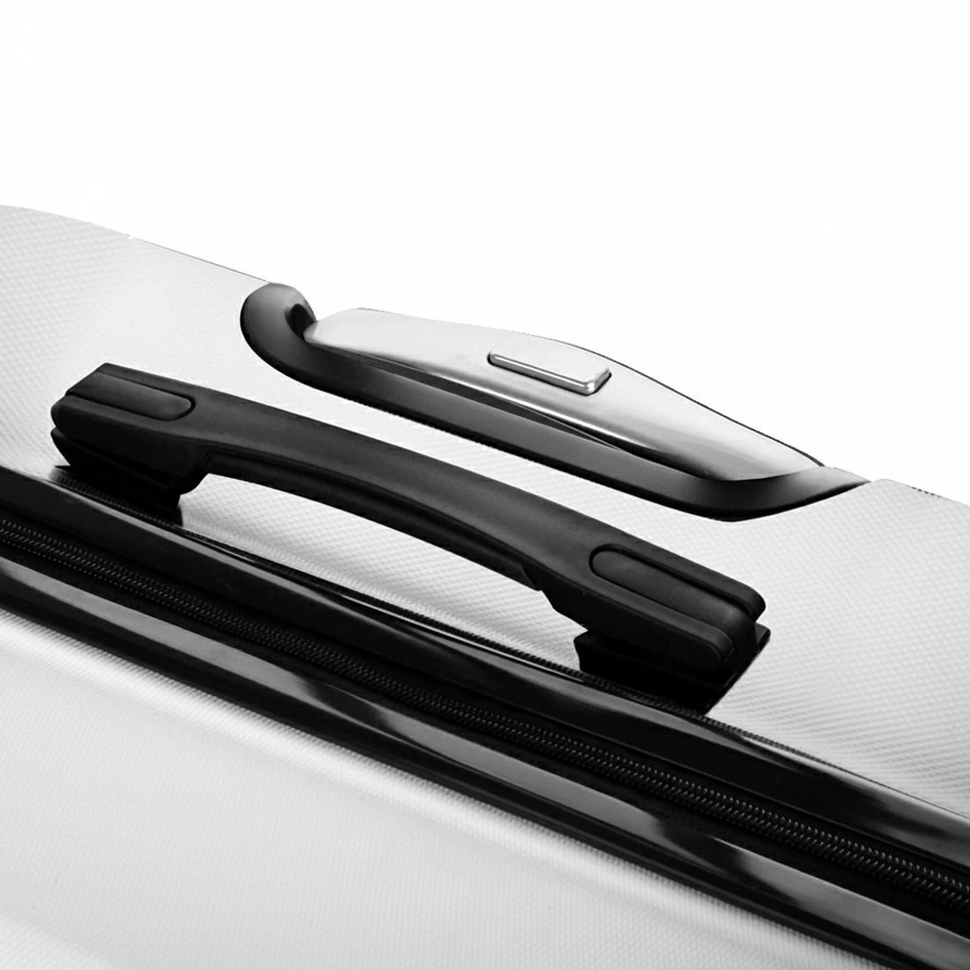 4 Wanderlite 2pc Luggage Trolley Set Suitcase Travel TSA Carry On Hard Case - White, 4 of 6
