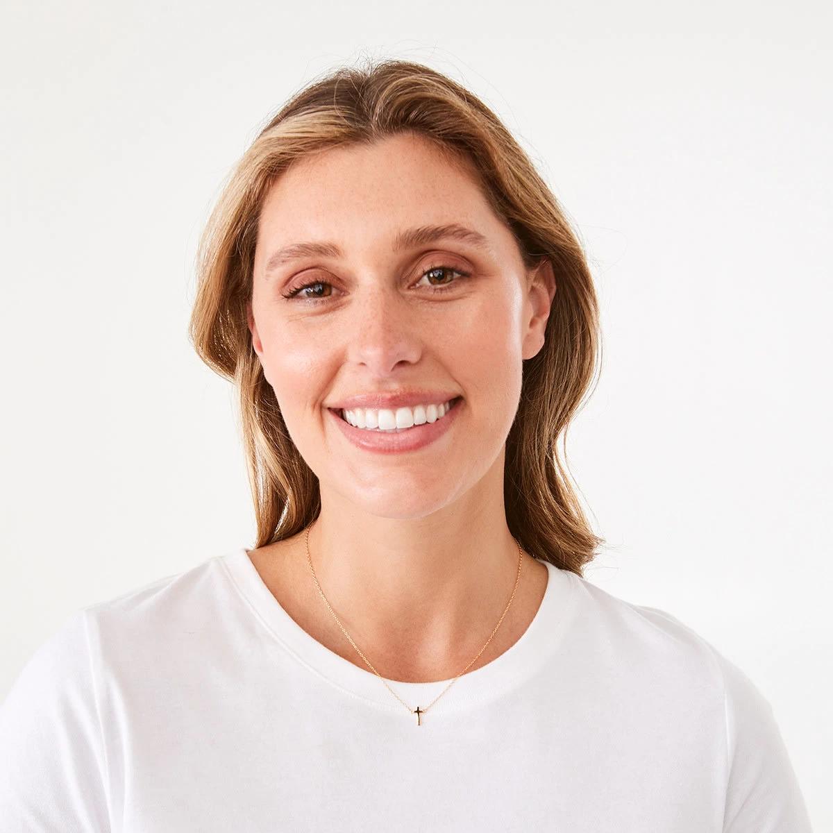 3 Sterling Silver Cross Necklace Gold, 3 of 4