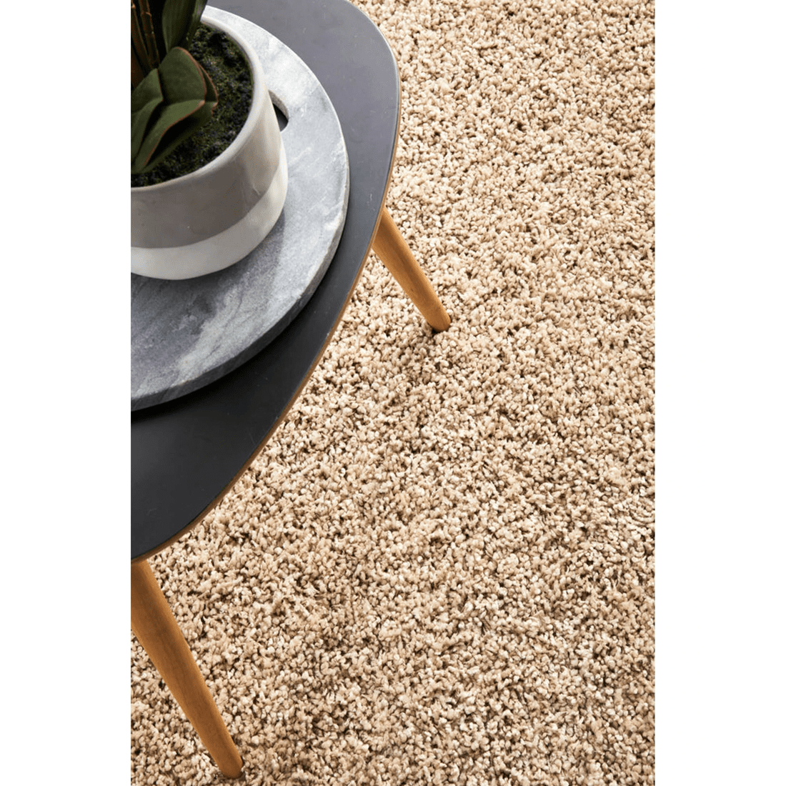8 Rug Culture Laguna Linen Shag Rug — 40 mm Polypropylene, Beige, Power-Loomed (Made in Turkey) - Beige, 8 of 9