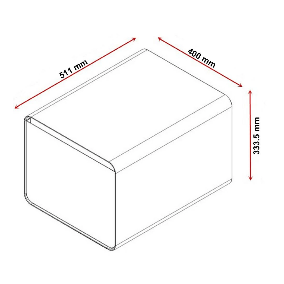 4 Venturo 1 Drawer Filing Unit White, 4 of 5