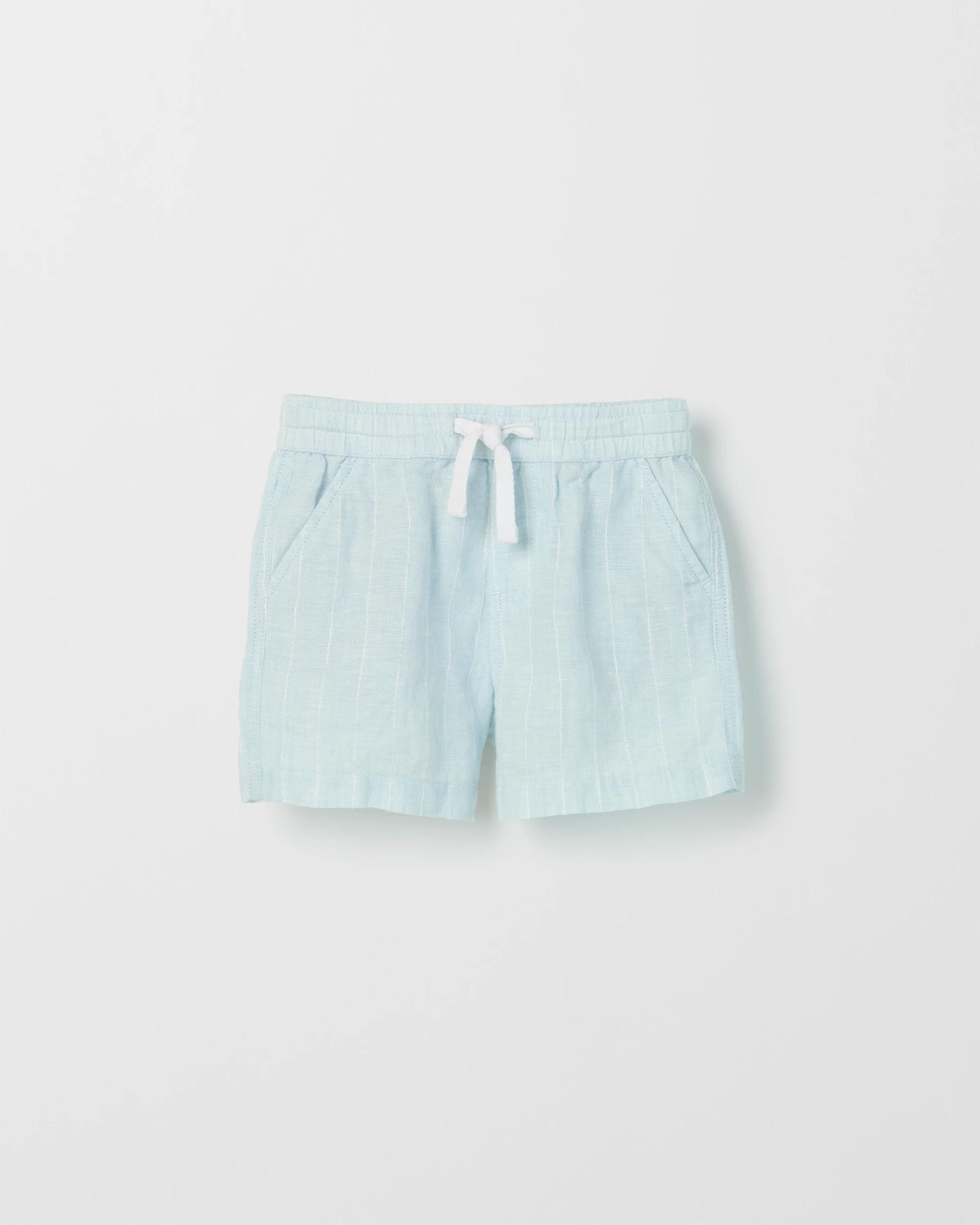 4 Target Baby Baby European Linen Shorts PINSTRIPE BLUE, 4 of 5
